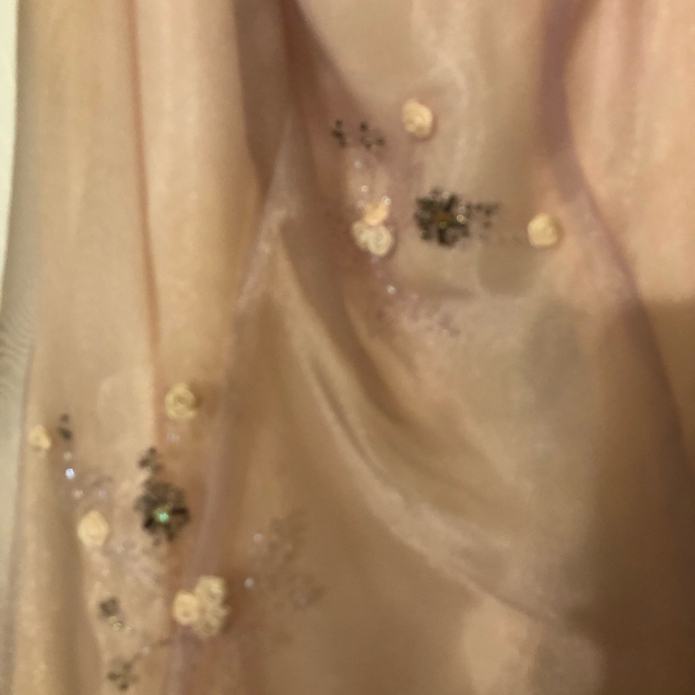 ZumZum pink chiffon long prom dress.